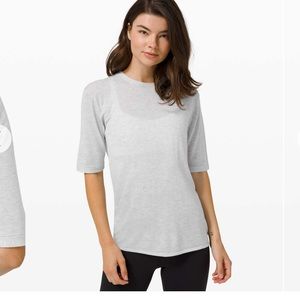 Lululemon easy days short sleeve sweater boolux